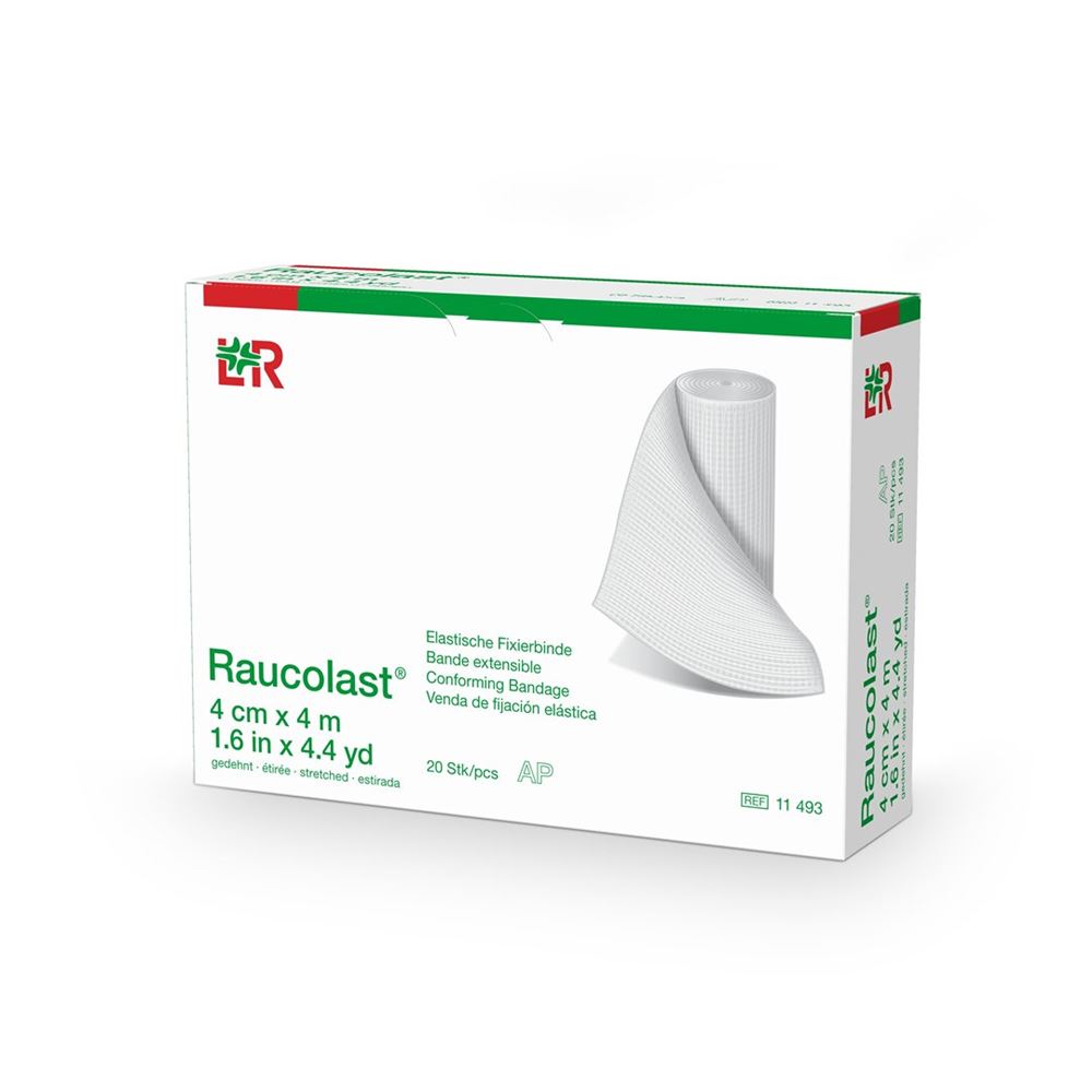 Raucolast elastische Fixierbinde 4cmx4m 20 Stk