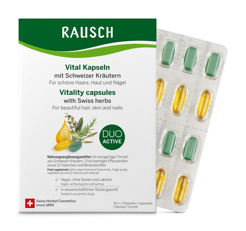 Rausch Vital Kapseln mit Schweizer Kräutern 60 Stk