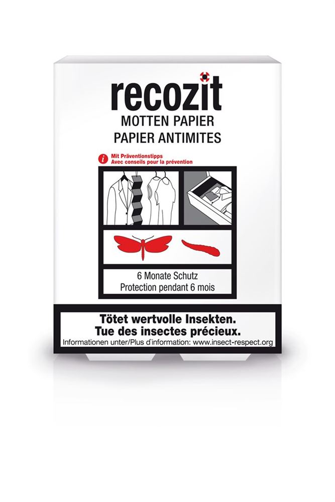 Recozit Mottenpapier 2 x 10 Stk