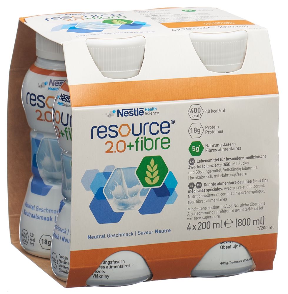 Resource 2.0 Fibre Neutral 4 x 200 ml
