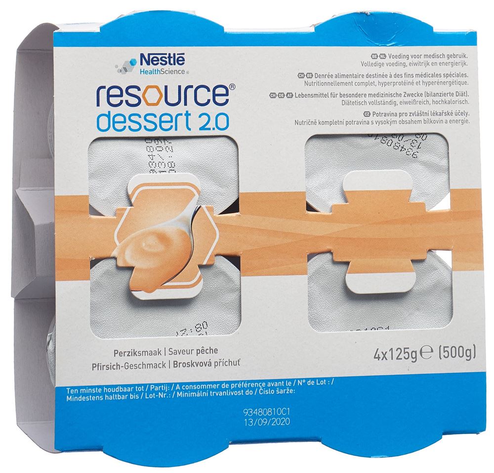 Resource Dessert 2.0 Pfirsich 4 Cup 125 g