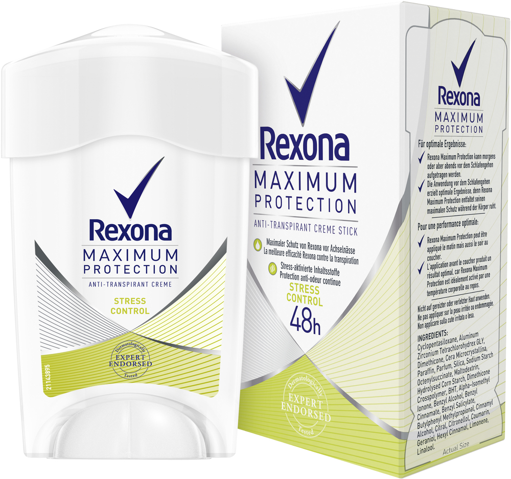 Rexona Deo Creme Maximum Protection Stress Control Stick 45 ml