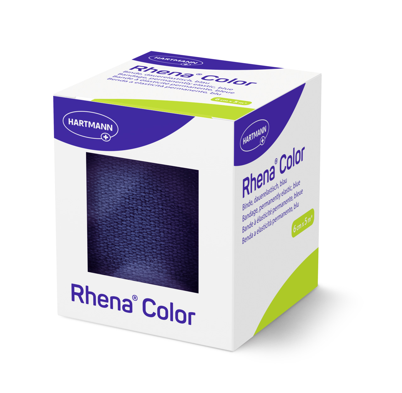 Rhena Color Elastische Binden 6cmx5m blau