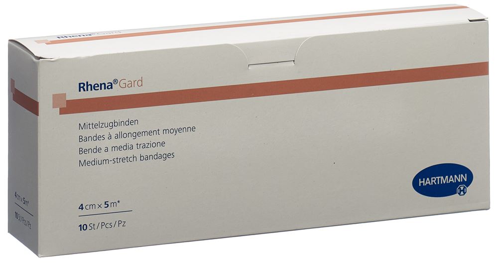 Rhena Gard Elastische Binde 5mx4cm 10 Stk