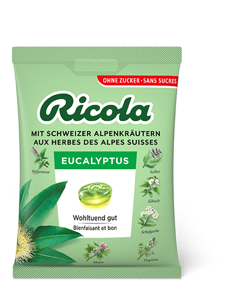 Ricola Eucalyptus Bonbons Ohne Zucker Beutel 125 G