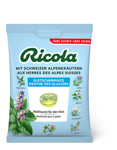 Ricola Gletscherminze Bonbons Ohne Zucker Beutel 125 G