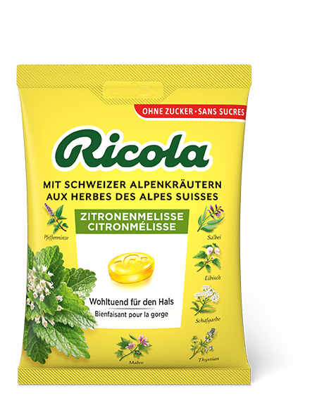 Ricola Zitronenmelisse Kräuterbonbons Ohne Zucker Beutel 125 G