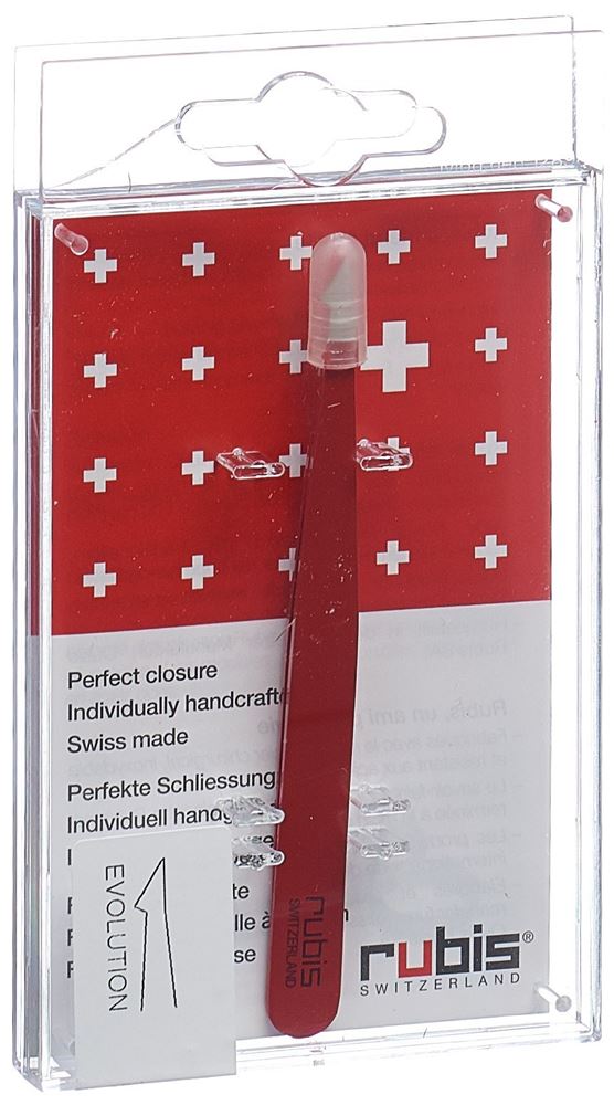 Rubis Pinzette evolution rot Inox