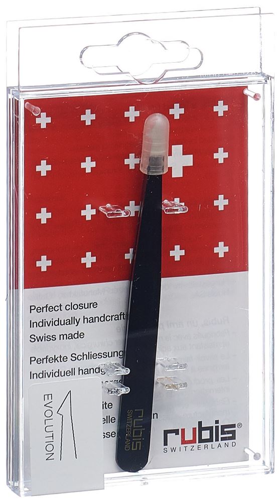 Rubis Pinzette evolution schwarz Inox