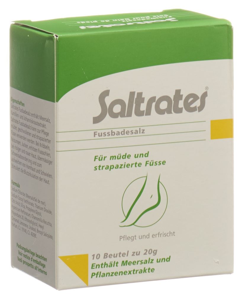 Saltrates Fussbadesalz 10 Beutel 20 G