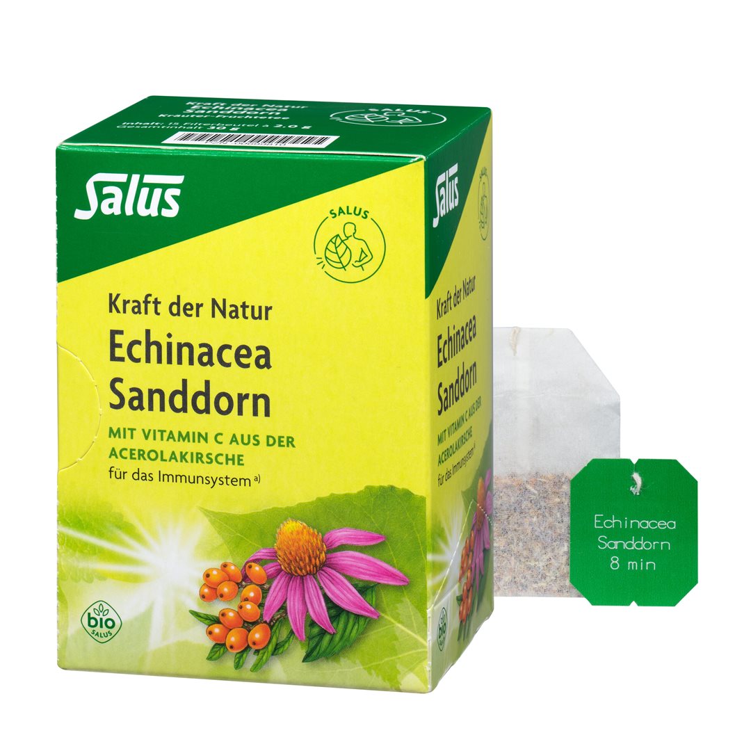 Salus Kraft der Natur Tee Echinacea Sanddorn Bio Btl 15 Stk
