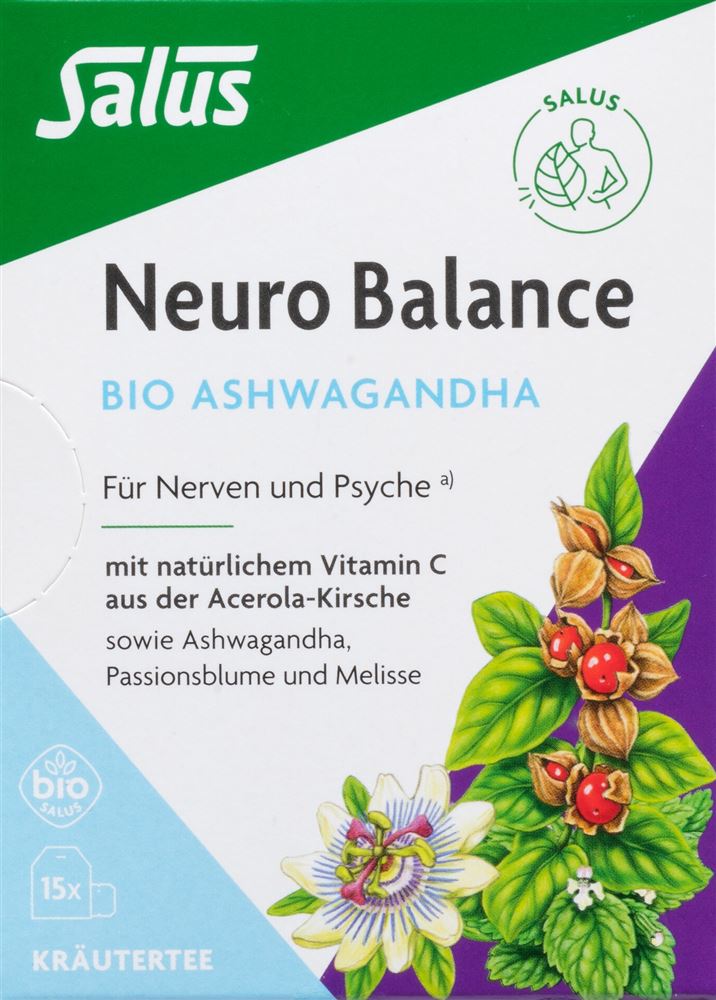 Salus Neuro Balance Ashwagandha Tee Bio Btl 15 Stk