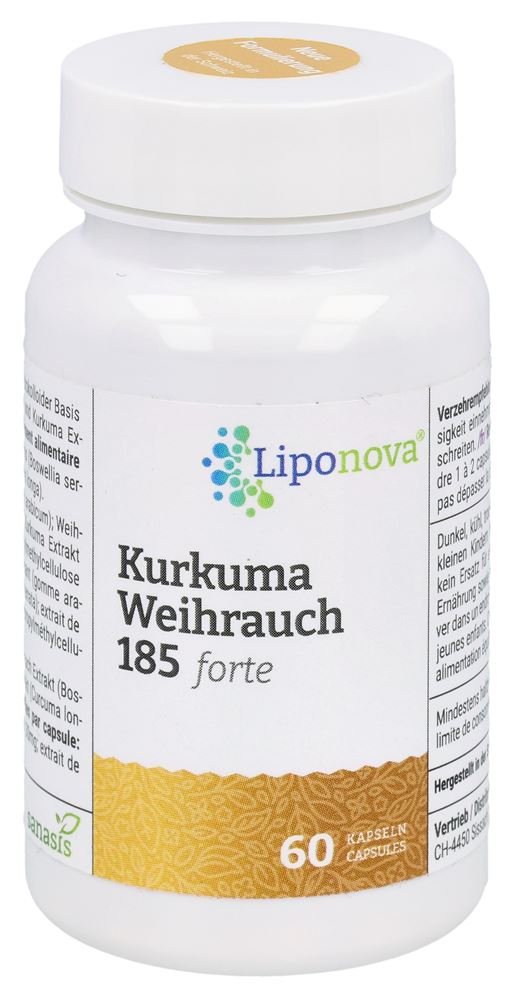 Sanasis Liponova Kurkuma Weihrauch Kaps 185 forte ohne Polysorbat Ds 60 Stk