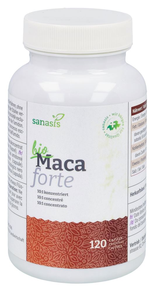 Sanasis Bio Maca Forte Kapseln 120 Stück