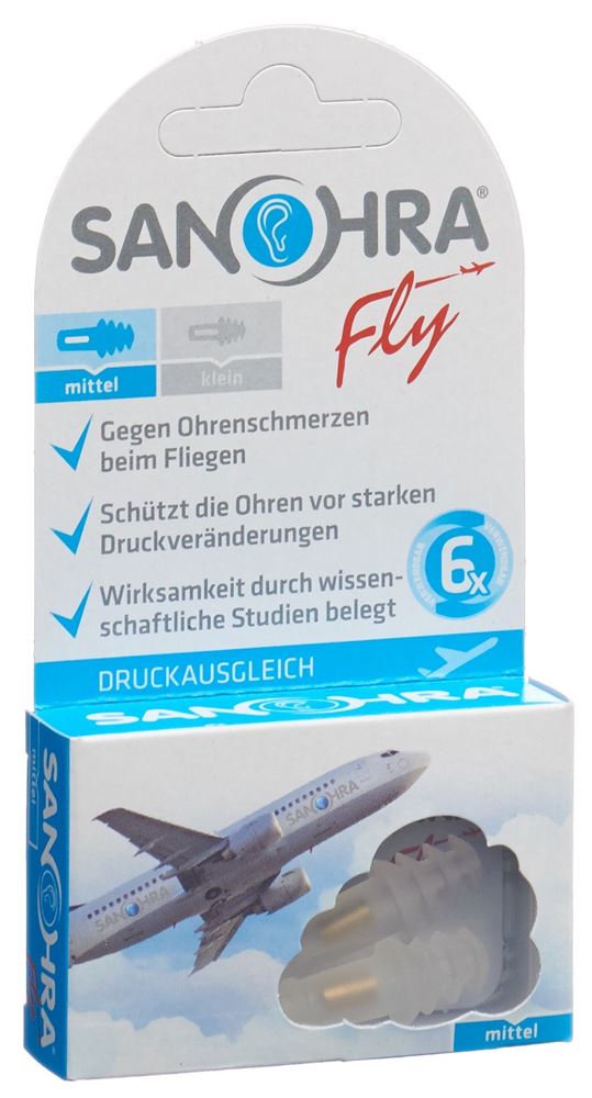 Sanohra Fly Ohrenstöpsel Erwachsene 2 Stk