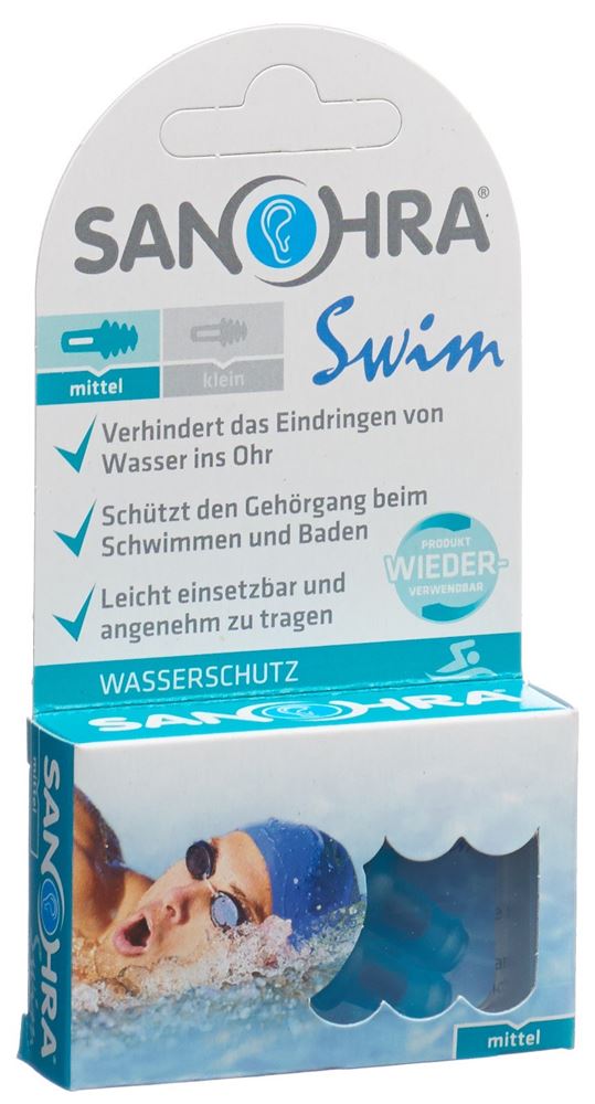 Sanohra Swim Ohrenstöpsel Erwachsene 2 Stk