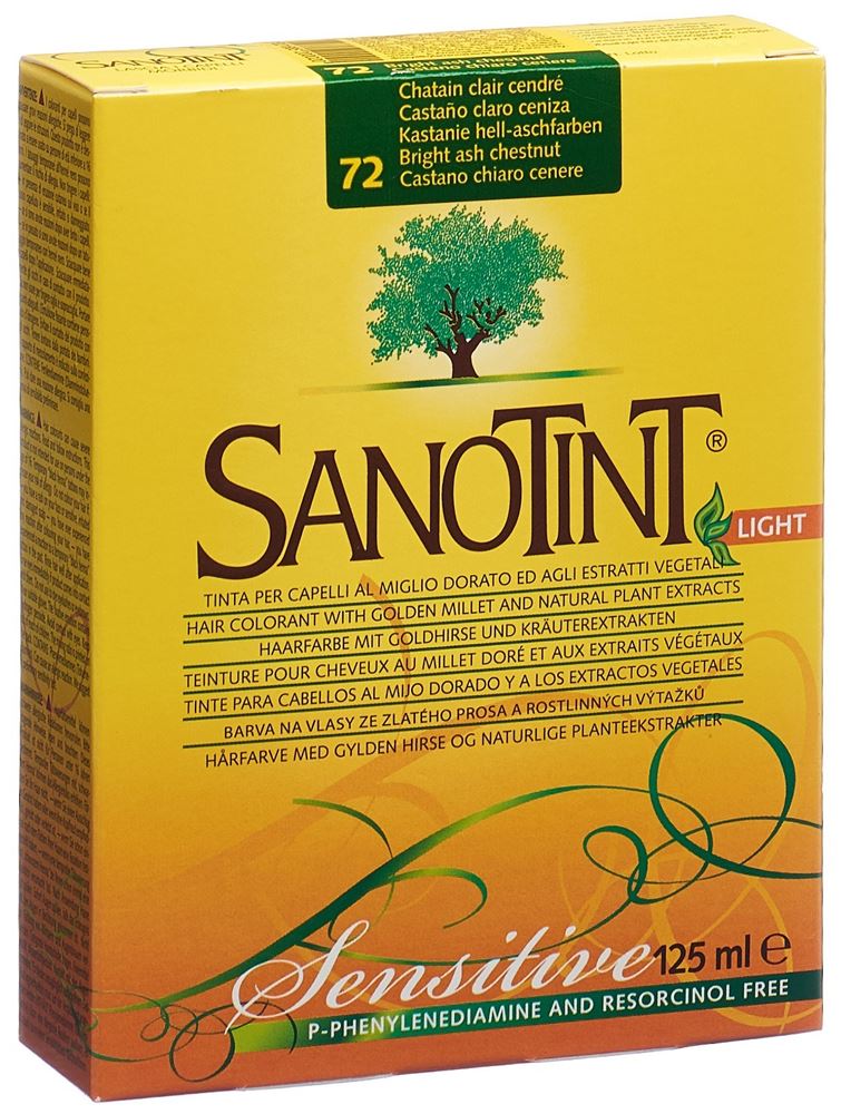 Sanotint Sensitive Light Haarfarbe 72 kastanie hell-aschfarbe
