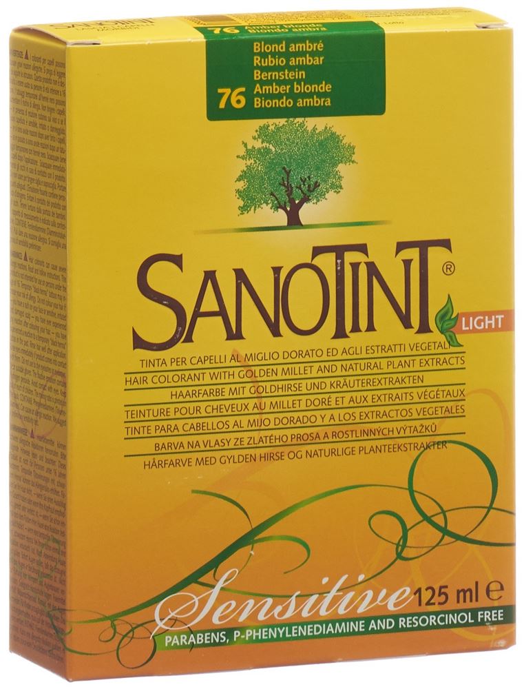 Sanotint Sensitive Light Haarfarbe 76 bernstein