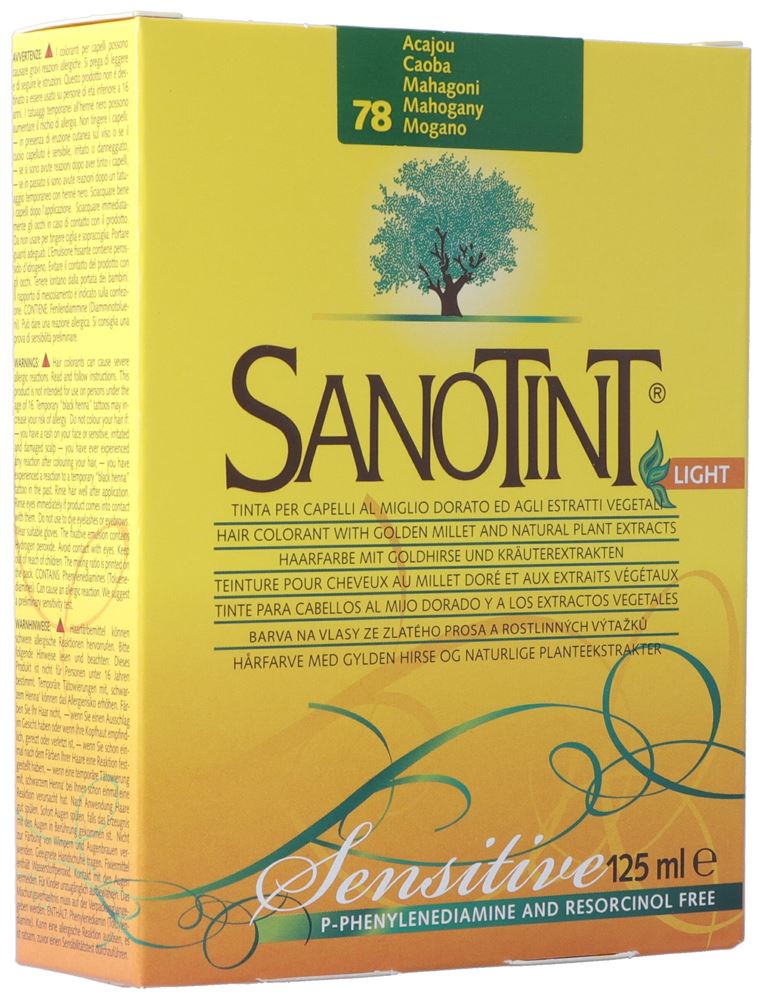 Sanotint Sensitive Light Haarfarbe 78 mahagoni