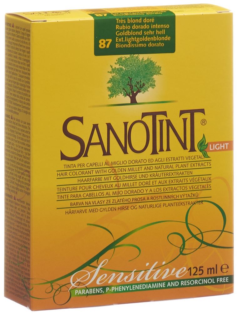 Sanotint Sensitive Light Haarfarbe 87 goldblond sehr hell