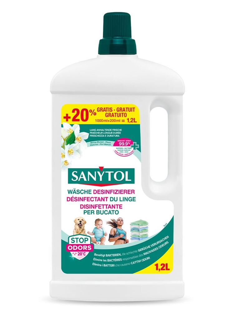 Sanytol Wäsche Desinfizierer +20% gratis Fl 1.2 lt