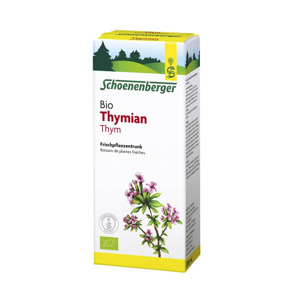 Schoenenberger Thymian Frischpflanzentrunk Bio Fl 200 ml
