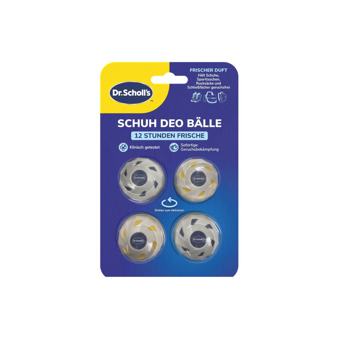 Scholl OdorX Sneaker Balls 4 Stk