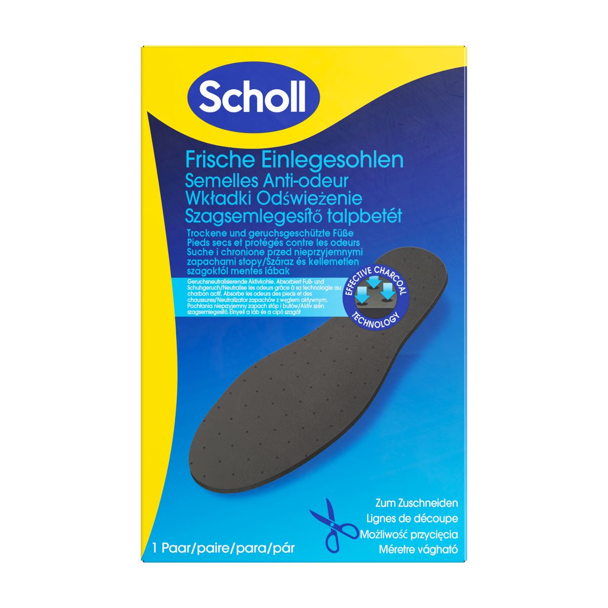 Scholl Odour Buster Einlegesohlen im praktischen Falt-Format 1 Paar