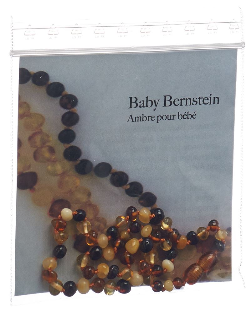 Selenas Baby Bernsteinkette 32-34cm multicolor abgerundet