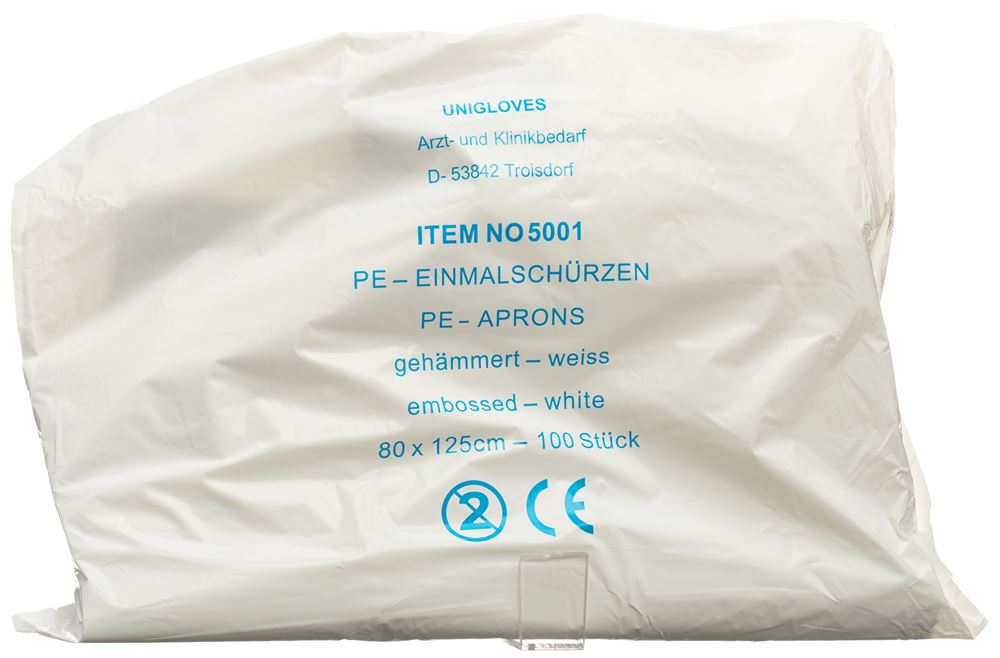 Semadeni Einweg-Schürze 1250mm weiss 100 Stk