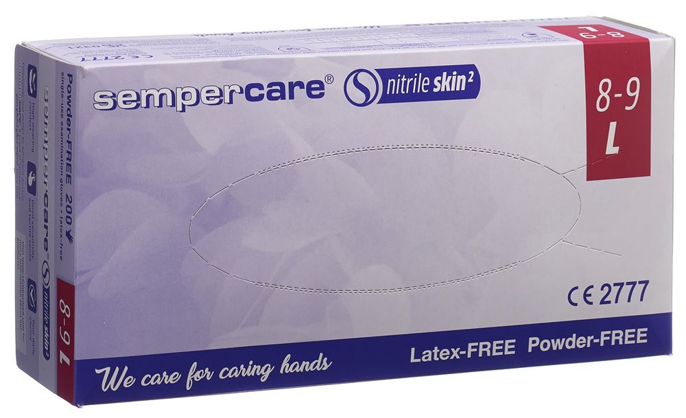 Sempercare Nitrile Skin Handschuhe L puderfrei unsteril 200 Stk