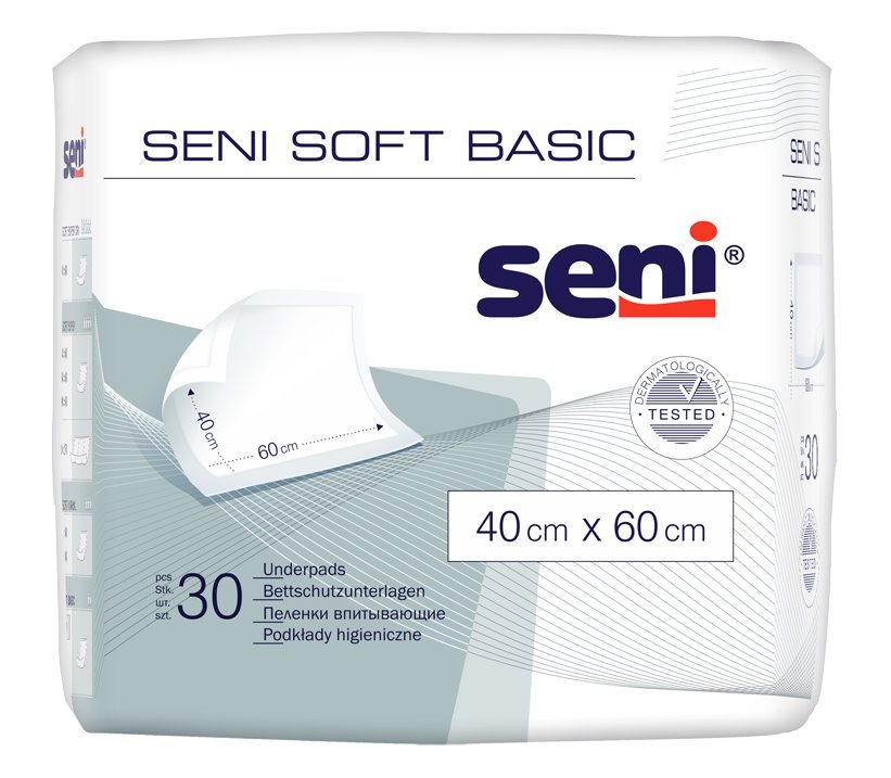 Seni Soft Basic Krankenunterlage 40x60cm undurchlässig 30 Stk