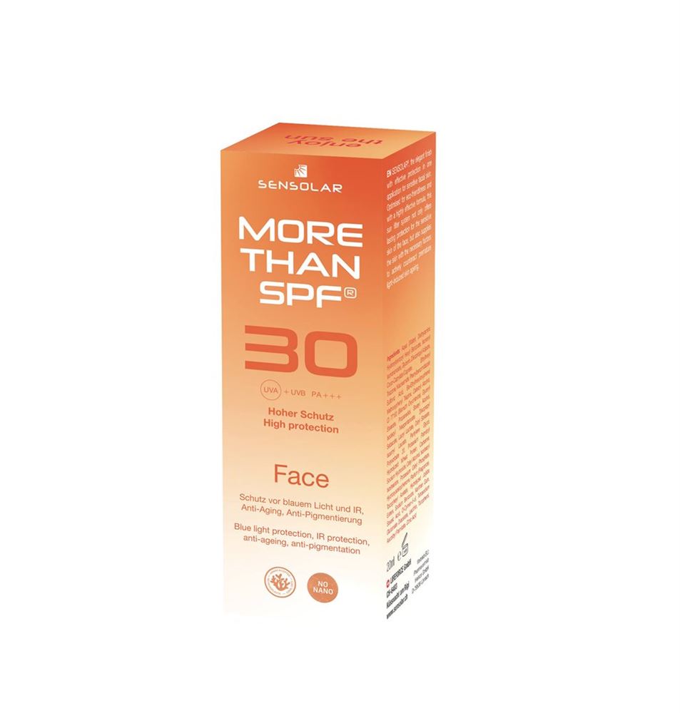 Sensolar more than Face Creme mit Anti-Aging Lsf30 50 ml