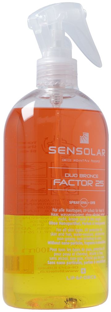 Sensolar Sonnenspray Lsf25 ohne Emulgatoren 400 ml