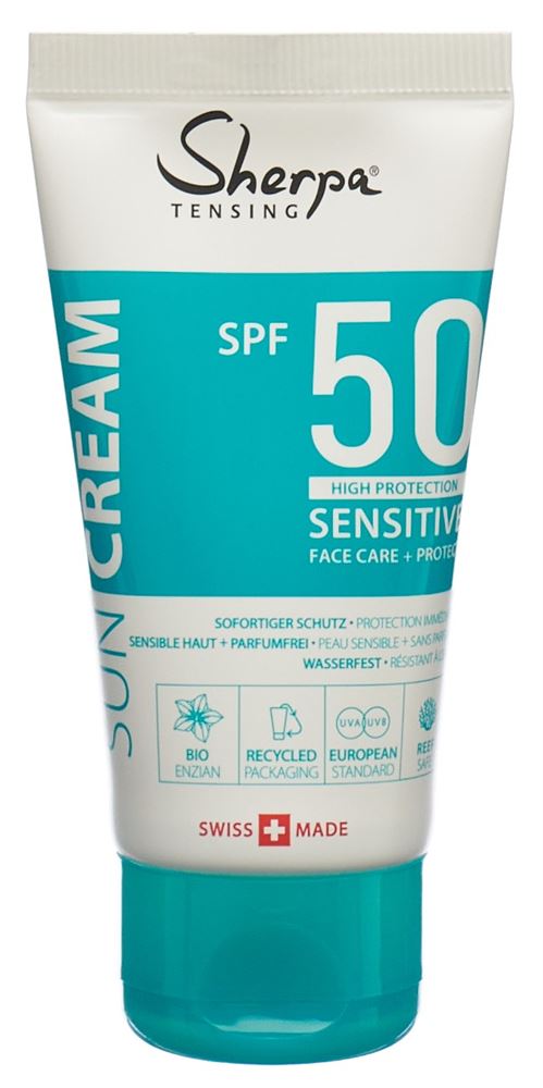 Sherpa Tensing Sonnencreme Spf50 sensitive Tb 50 ml