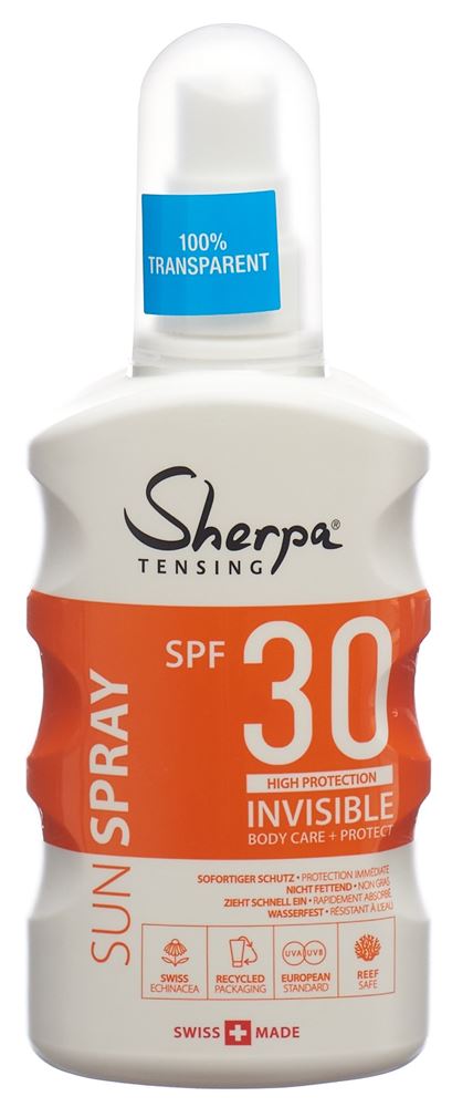 Sherpa Tensing Sonnenspray Spf30 Invisible 175 ml