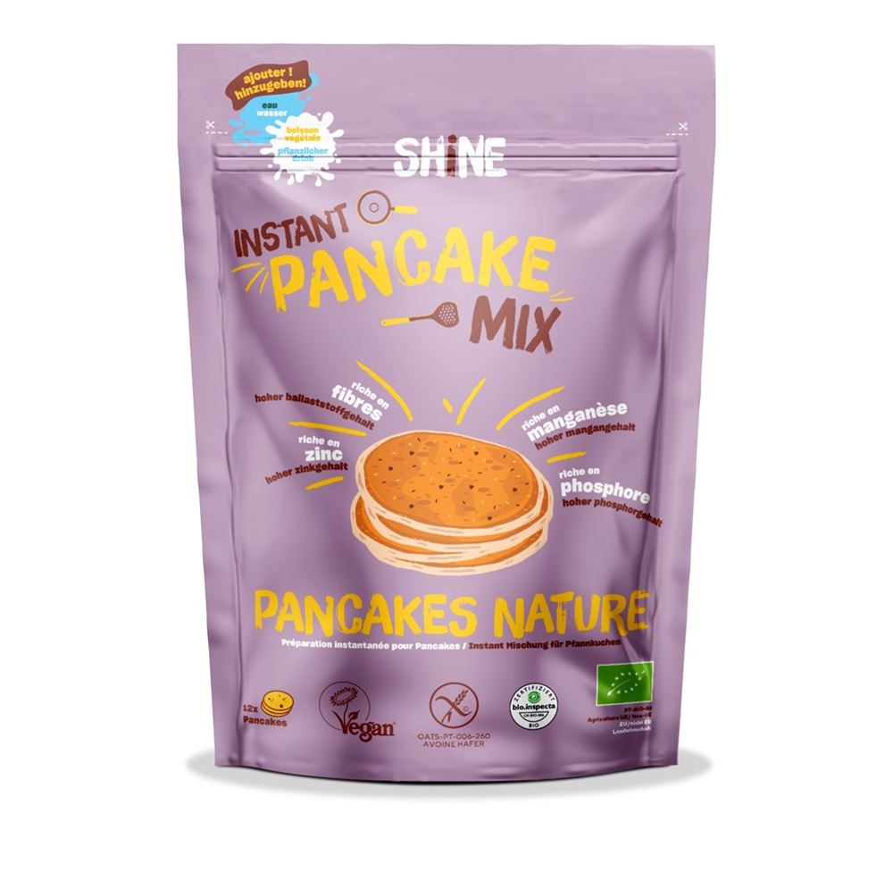 Shine Instant Pancake Mix Natur BIO Btl 300 g