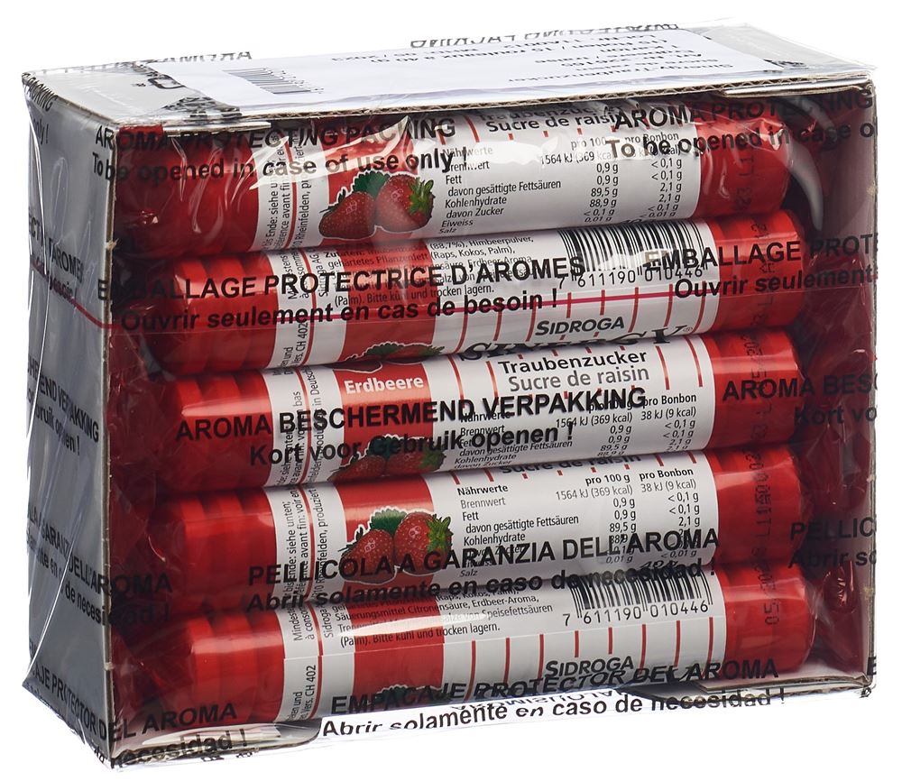 Sinergy Traubenzucker Erdbeere 15 x 40 g