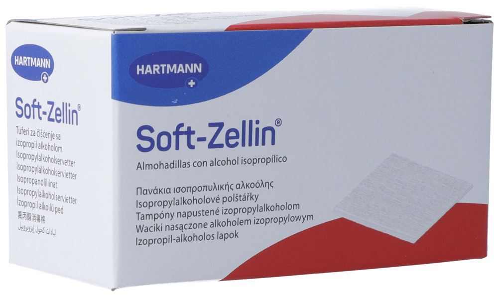 Soft Zellin Alkoholpads 100 Stk