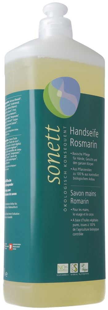 Sonett Handseife Rosmarin Nachfüllflasche 1 lt
