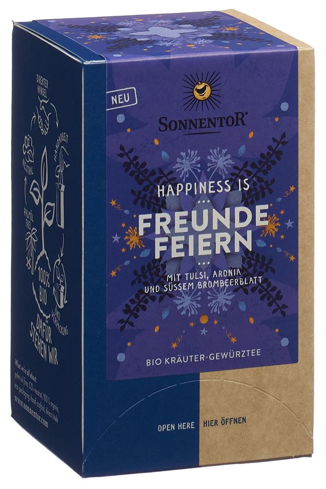 Sonnentor Happiness Is Freunde Feiern Tee Beutel 18 Stück