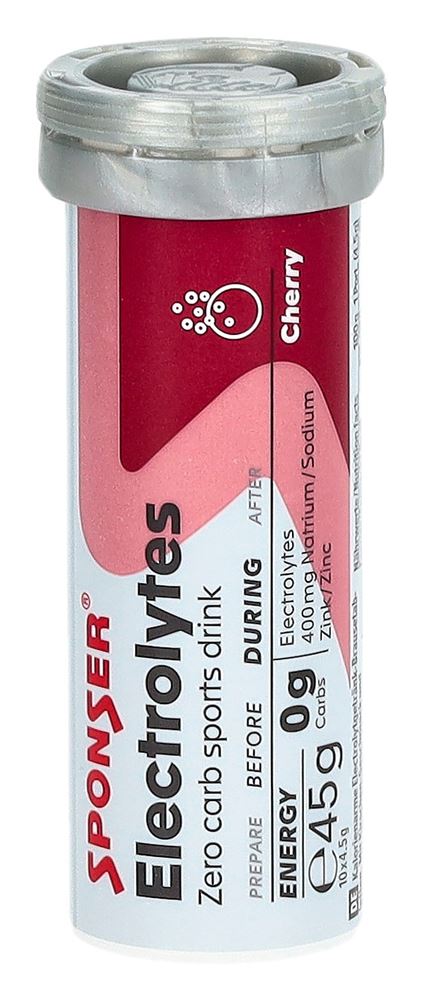Sponser Electrolytes Tabs Cherry 10 Stk