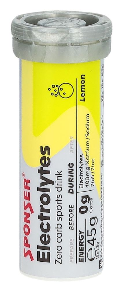 Sponser Electrolytes Tabs Lemon 10 Stk