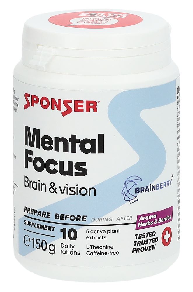 Sponser Mental Focus Herbs & Berries Ds 150 g
