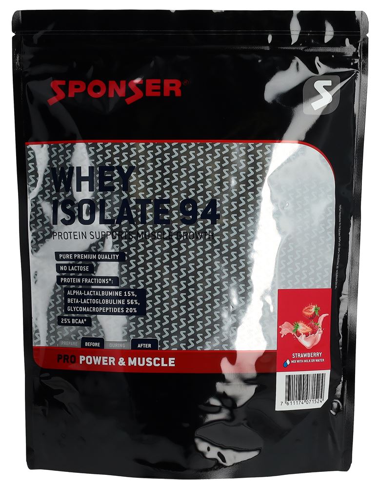 Sponser Whey Isolate 94 Strawberry Btl 1500 g