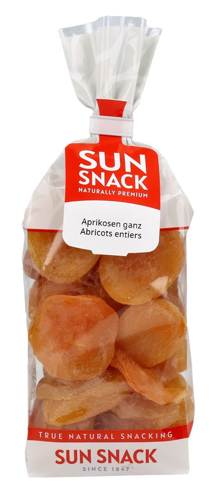 Sun Snack Aprikosen Ganz Entsteint Beutel 275 G