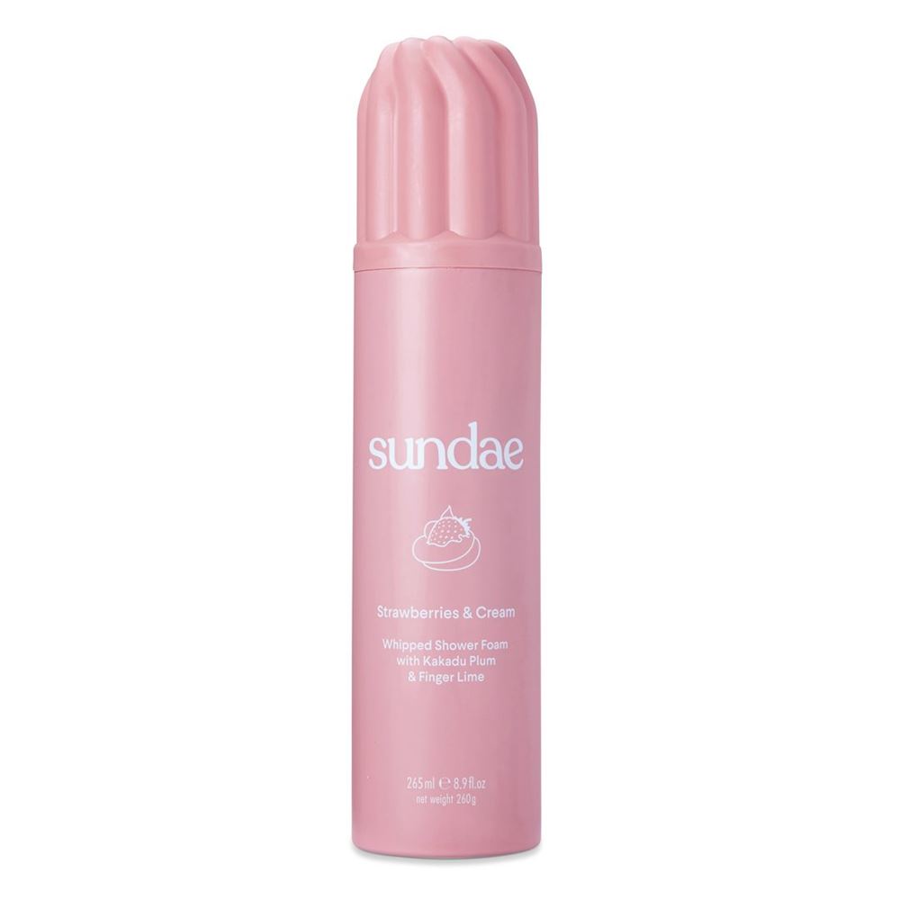 sundae Whipped Body Shower Foam Strawberries & Cream Aeros 265 ml