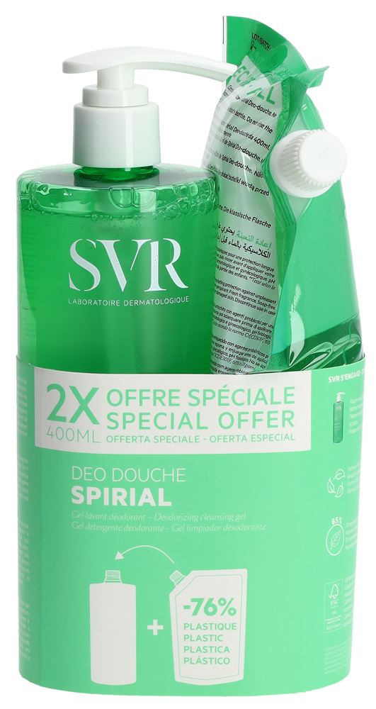 SVR Spirial Déo Douche + Refill 400 ml