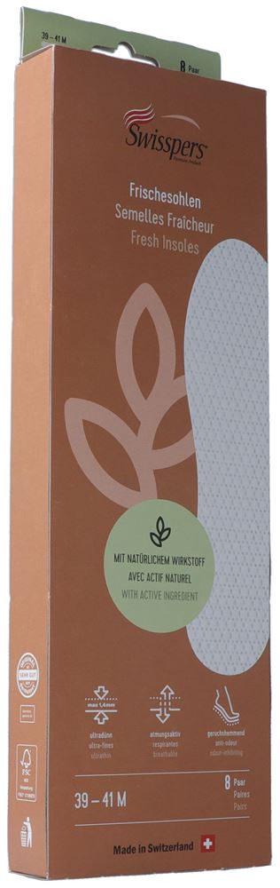 Swisspers Frischesohlen M 41 weiss 8 Paar