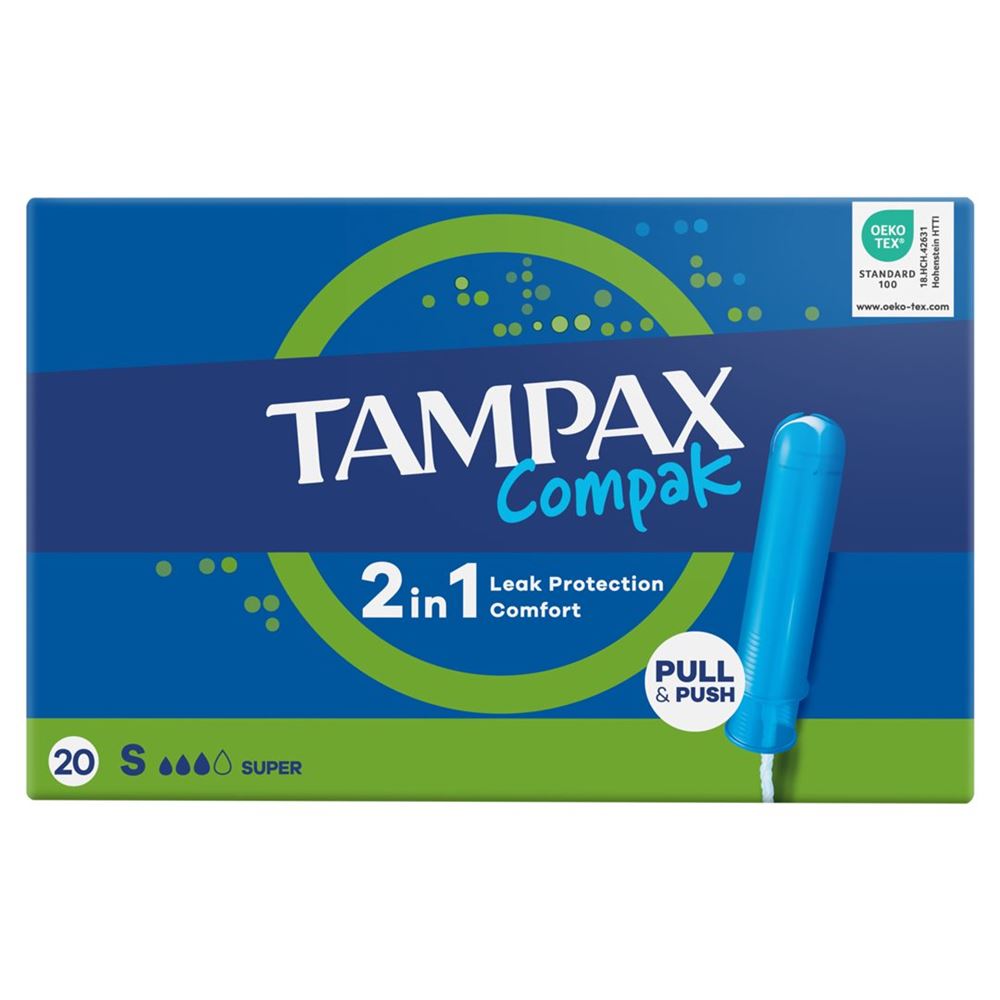 Tampax Tampons Compak Super 20 Stk